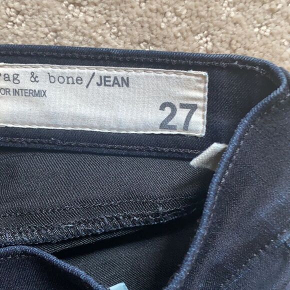 Rag & Bone jeans. Size 27. Zipper Capri. Dark blue color. - Picture 3 of 6